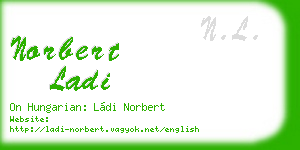 norbert ladi business card